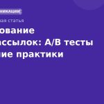 Тестирование SMS-рассылок: A/B тесты и лучшие практики