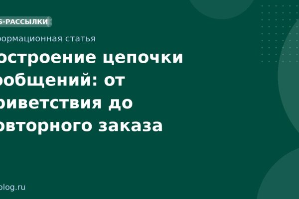 Построение цепочки сообщений: от приветствия до повторного заказа