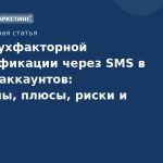 Роль двухфакторной аутентификации через SMS в защите аккаунтов: принципы, плюсы, риски и лучшие практики