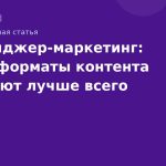 Мессенджер-маркетинг: какие форматы контента работают лучше всего