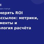 Как измерять ROI SMS-рассылок: метрики, инструменты и методология расчёта