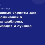 Эффективные скрипты для SMS-напоминаний о покупках: шаблоны, автоматизация и лучшие практики 2026