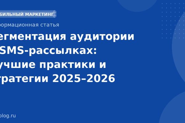 Сегментация аудитории в SMSрассылках: лучшие практики и стратегии 20252026