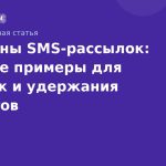 Шаблоны SMS-рассылок: готовые примеры для продаж и удержания клиентов