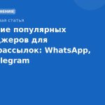 Сравнение популярных мессенджеров для бизнес-рассылок: WhatsApp, Viber, Telegram