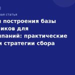 Секреты построения базы подписчиков для SMS-кампаний: практические советы и стратегии сбора контактов