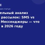 Сравнительный анализ каналов рассылок: SMS vs Email vs Мессенджеры что выбрать в 2026 году